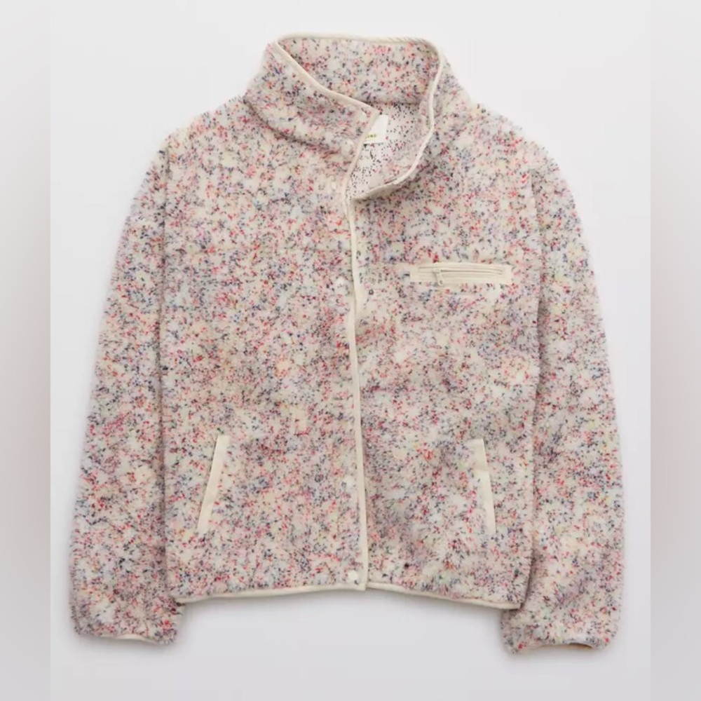 Offline aerie Confetti Sherpa Jacket